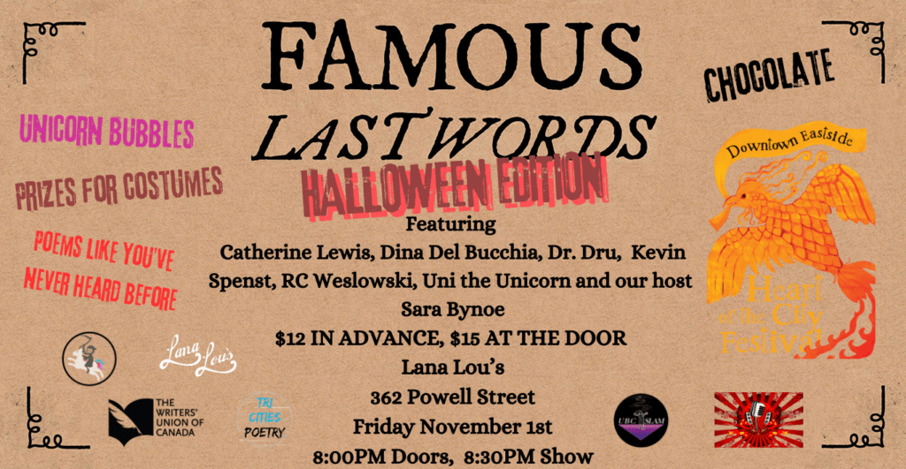 Famous Last Words Halloween Edition